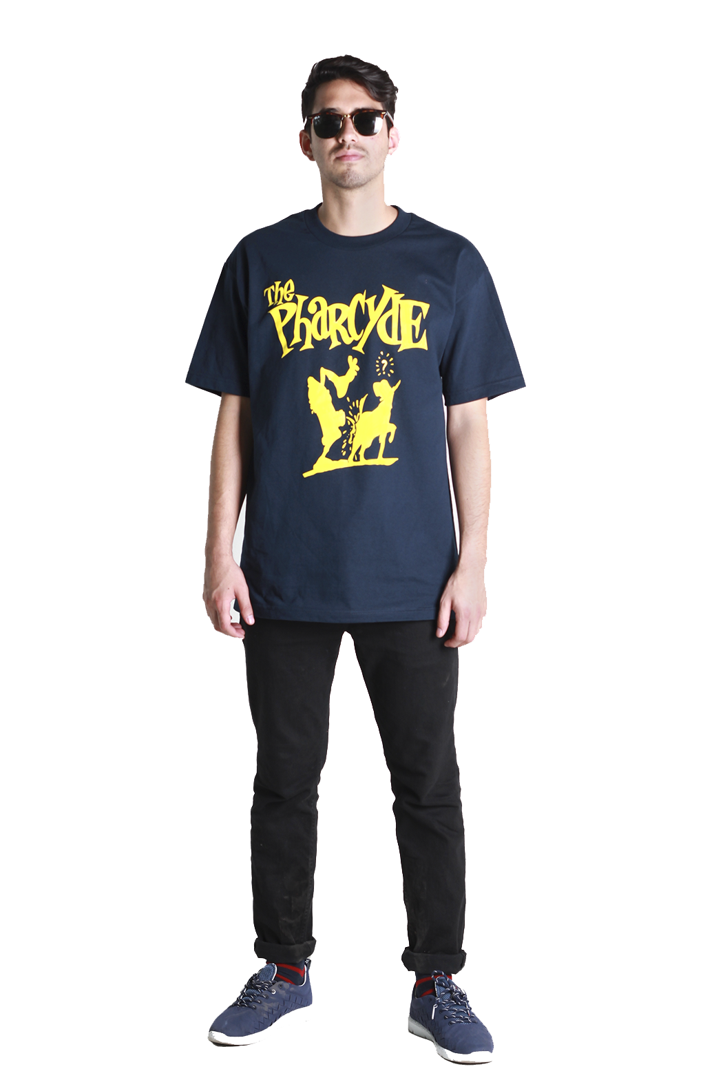 The Pharcyde Navy T w/ Yellow Dog