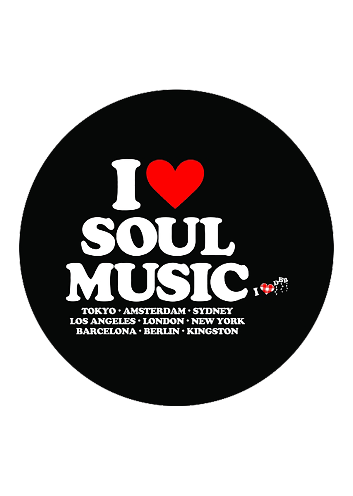 I Love Soul Music Slipmat - 1 Pair