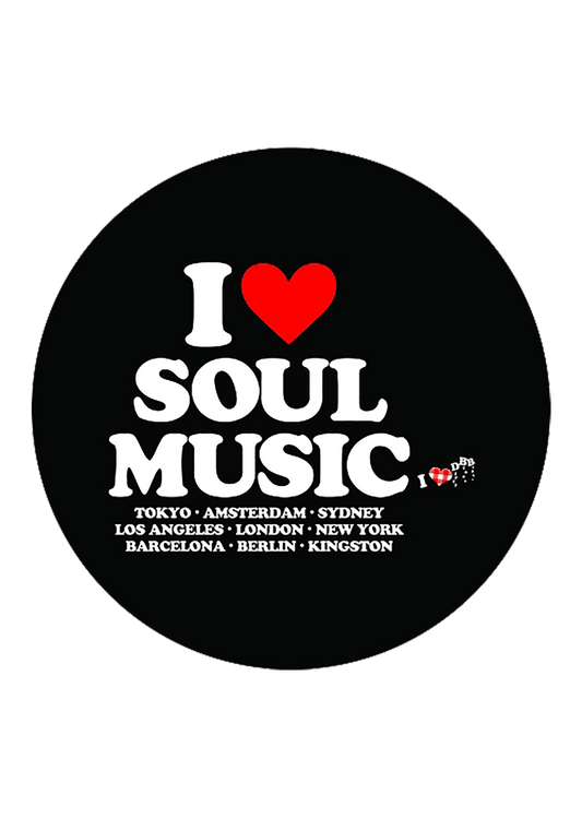 I Love Soul Music Slipmat - 1 Pair